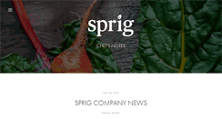 Desktop Screenshot of blog.sprig.com