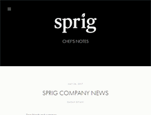 Tablet Screenshot of blog.sprig.com